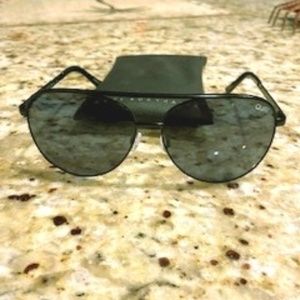 Quay oversized aviator sunglasses